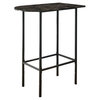 Monarch Specialties Home Bar, Bar Table, Bar Height, Pub, 36" Rectangular, Small, Kitchen, Metal, Grey Marble Look I 2325